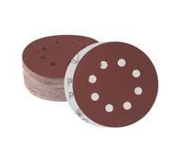 Meccion 125mm Discos de Lija 50 Piezas Grano 240 Lija Circular con 8 Agujeros Papel de Lija para Lijadora orbital Aleatoria