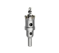 Meccion Broca Cortadora de Agujeros de Metal, Cortador Orificio con Punta de T.C.T Carburo de Tungsteno para Chapa de Acero Inoxidable, Metal, Aleación, Hierro, Madera (25.5mm)