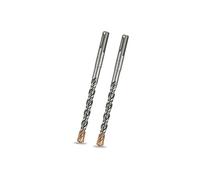 Meccion Broca SDS Plus para Martillo, 10mm x 160mm x 2pcs, Professional Brocas Hormigon con 4 Filos de Corte - Para Hacer Agujeros en el Hormigón, Piedra, Granito, Ladrillo, Mampostería