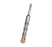 Meccion Broca SDS Plus para Martillo, 25mm x 200mm, Professional Brocas Hormigon con 4 Filos de Corte - Para Hacer Agujeros en el Hormigón, Piedra, Granito, Ladrillo, Mampostería