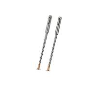 Meccion Broca SDS Plus para Martillo, 6mm x 160mm x 2pcs, Professional Brocas Hormigon con 4 Filos de Corte - Para Hacer Agujeros en el Hormigón, Piedra, Granito, Ladrillo, Mampostería