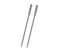 Meccion Broca SDS Plus para Martillo, 6mm x 200mm x 2pcs, Professional Brocas Hormigon con 4 Filos de Corte - Para Hacer Agujeros en el Hormigón, Piedra, Granito, Ladrillo, Mampostería
