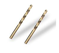 Meccion HSS-Co 2pcs 8.0mm Brocas Helicoidales para Metal, Acero Inoxidable, Madera, Plástico y Hierro