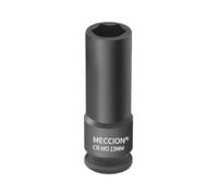 Meccion Llave de Vaso de Impacto 13mm de Entrada 3/8", Trabajos Pesados Cr-Mo Vaso Hexagonal, 63 mm de Longitud