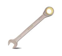 Meccion Llaves Combinadas, Professional 24mm Llaves Fijas con Carraca - Acero Cromo Vanadio Forjada, Niquelada Negro