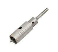 Meccion Sierra Corona Perforadora con Puntas de Carburo y 110mm SDS Plus Adaptador, Cortador de Orificios Huecos de Rendimiento para Ladrillo, Hormigón, Muro de Piedra de Cemento