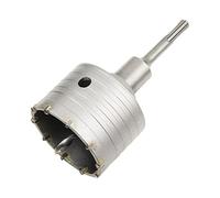 Meccion Sierra Corona Perforadora con Puntas de Carburo y 110mm SDS Plus Adaptador, Cortador de Orificios Huecos de Rendimiento para Ladrillo, Hormigón, Muro de Piedra de Cemento