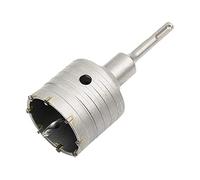 Meccion Sierra Corona Perforadora con Puntas de Carburo y 110mm SDS Plus Adaptador, Cortador de Orificios Huecos de Rendimiento para Ladrillo, Hormigón, Muro de Piedra de Cemento