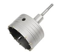 Meccion Sierra Corona Perforadora con Puntas de Carburo y 110mm SDS Plus Adaptador, Cortador de Orificios Huecos de Rendimiento para Ladrillo, Hormigón, Muro de Piedra de Cemento