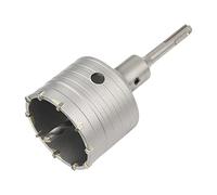 Meccion Sierra Corona Perforadora con Puntas de Carburo y 110mm SDS Plus Adaptador, Cortador de Orificios Huecos de Rendimiento para Ladrillo, Hormigón, Muro de Piedra de Cemento