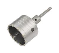 Meccion Sierra Corona Perforadora con Puntas de Carburo y 110mm SDS Plus Adaptador, Cortador de Orificios Huecos de Rendimiento para Ladrillo, Hormigón, Muro de Piedra de Cemento