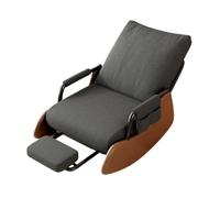 Mecedora Adulto Tejido de Pana con Bolsillos Laterales, Estructura de Acero Al Carbono, Diseño Ergonómico, Mecedora para Lactancia, Sillón Mecedora para Salón Dormitorio(Gray)