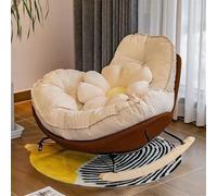 Mecedora - Cómodo sillón tapizado, sillón reclinable moderno para sala de estar y dormitorio, diseño elegante y perezoso