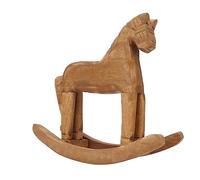 Mecedora de Madera para Decoración de Caballos, Mesa de Juguete, Estantería para Libros, Material de Escaparate Hecho a Mano, Adornos de Decoración de Caballos de Troya,