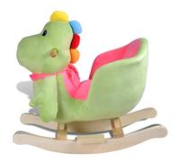 Mecedora Dinosaurio Bebé Balancín Peluche 12-36 Meses | Asiento acolchado, cuerpo de peluche afelpado, diseño de dinosaurio, peso máximo 25 kg, requiere montaje por adulto