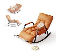 Mecedora doble de gran tamaño con asiento extraíble, respaldo ajustable de 5 posiciones, para todas las estaciones, comodidad para todas las estaciones, perfecta para la relajación (tamaño: individual