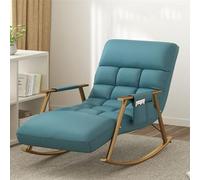 Mecedora ergonómica para dormitorio y sala de estar, cómoda silla tapizada, carga máxima de 150 kg, elegante asiento de relajación interior, perfecto para terraza y decoración del hogar