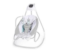 Mecedora Ingenuity 2-in-1 Swing Lounger Raylan Gris/Blanco - Mecedora automática compacta / Balancín