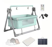 Mecedora Mecedora Cuna Eléctrica Columpio, Columpio Eléctrico, Mecedora, Mesita De Noche Ajustable, Cesta Reclinable Mecedora Automática, Cama Segura, La Mejor Cama para Unisex