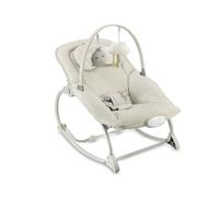 Mecedora MoMi LAPIS para niños hasta 12 kg, a pilas, arnés 3 puntos, barra con 2 juguetes, respaldo 3 posiciones, 8 melodías, control volumen, 3 modos de vibración