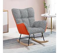 Mecedora para exteriores con reposapiés, silla de jardín relajante para balcón, dormitorio, sala de estar, tumbona para camping y lectura, sillón de respaldo para máxima comodidad