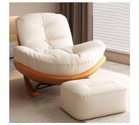 Mecedora reclinable con reposapiés para habitación de niños, cómodo sillón tapizado para máxima relajación en espacios pequeños