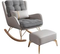 Mecedora reclinable con reposapiés para sala de estar y dormitorio, solución de asiento cómoda en diseño moderno