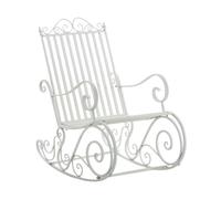 Mecedora smilla metal blanco 90x56x94 cm
