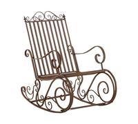 Mecedora smilla metal marrón 90x56x94 cm