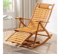 Mecedora vintage de madera para adultos, cómoda silla de salón para sala de estar, dormitorio, balcón y jardín, elegante mecedora para exteriores con diseño ergonómico