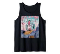 Mecha Camiseta Japón Mecha Robo Head Anime Ukiyo-E Camiseta sin Mangas