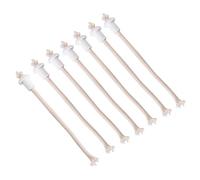 Mecha de lámpara de Aceite de 7 Piezas, reemplazo luz Mecha Resistente al Calor algodón con Soportes Antorcha Mecha de Queroseno Enemigo Lámpara de Botella de Vino Bricolaje, Fiesta, Lámpa