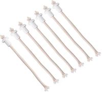 Mecha de lámpara de Aceite, Paquete de 7 Soportes de cerámica para Botellas de Vino, lámpara de Vela, Mecha de parafina, Bricolaje, decoración del hogar, Kit de lámpara de Botella de Vidrio