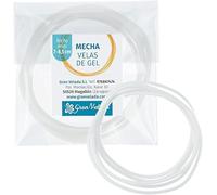 Mecha Encerada para Velas de Gel 7|8,5 cm: Diseño Especial para parafina, Resultados óptimos y fácil de Usar. Descubre cómo Elegir y Colocar adecuadamente. I 1 Metro