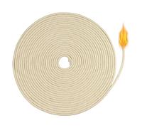 Mecha para lámparas de aceite, Suofuolef 10 m x Ø 4 mm de algodón, mecha de petróleo para lámparas de aceite y velas, fabricación artesanal de velas