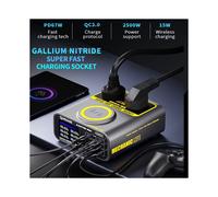 MECHANIC Cargador Rápido S- QC3.0 PD67W con Pantalla LCD y Carga Inalámbrica Multipuerto para Portátiles, Teléfonos, Cámaras y Enchufes de la