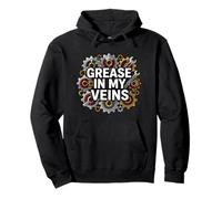 Mechanic Gearhead Engine Grease In My Veins Sudadera con Capucha