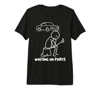 Mechanic Humor Auto Repair Waiting on Parts Car Technician Camiseta Premium