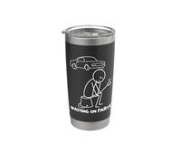 Mechanic Humor Auto Repair Waiting on Parts Car Technician Vaso térmico de acero inoxidable de doble pared