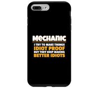 Mechanic I Try Idiot Proof Auto Repair Technician Carcasa para iPhone 7 Plus/8 Plus