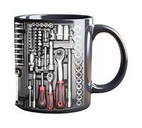 Mechanic Mugs for Men | 350ml Realistic Ceramic Funny Cup | Mechanic Tool Box Cup,for Home Yard Balcony Courtyard Garden Park Outdoor Picnic Camping Party Golf Winter Whiskey