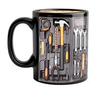 Mechanic Toolbox Mug | 350ml Realistic Ceramic Funny Cup - Mechanic Tool Box Cup,for Home Yard Balcony Courtyard Garden Park Outdoor Picnic Camping Party Golf Winter Whiskey