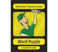 Mechanic Treasure Hunt: word Puzzle Easy-to-Read Print about Mechanics, Tools, engine parts and more|7x10 550 Words 55 puzzles 110 Pages of Fun| ... new words about car, plane mechanics!