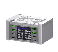 MECHANIC V-Power 8 8S 8ultra 8pro 8Max Cargador Súper Rápido USB Multi Puerto Cargador con Pantalla Digital Herramientas de Carga para Teléfono, Pad, Reloj (V-Power 8S)