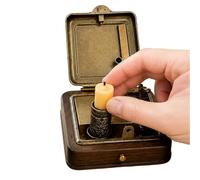 Mechanical Candle Box, elegante decorativo portátil Candle Stand Holder, Compact Pocket Candles Stick Case for Home Living Room Bedroom Kitchen Entryway Desk Shelf Table Ambient Lighting Decor Use