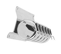 Mechanical Counter 4 - Digit Stainless Steel | Manual Hand Tally Clicker for People Counting/Inventory Tracking/Factory Statistics | 9999 Count Range, 5 unidades