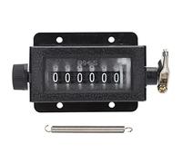 Mechanical Counter 6 Digit - Hand Pull Stroke Tally Counter for Punch Press/Textile/Printing | D94 - S Model with Spring | 500 Times/Min Counting Speed