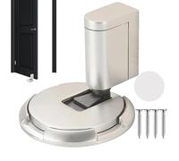 Mechanical Door Stopper - Aluminum Alloy Floor Stop Adjustable Height Windproof Design Strong Build No Punching Installation | Indoor Outdoor Holder For Home Office Exterior Entryway
