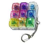 Mechanical Fidget Clicker, Keyboard Button Gadget, 9 in 1 Toy with Light Click Feature, Portable Fidgets with Sturdy Build Design, Fidget Accessories, Keyboard Fidgets for Home Work Car Bedroom Travel