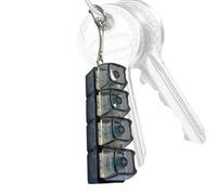 Mechanical Fidget Toy - Clicky Keyboard Keychain, Sensory Button Switch with LED Glowing Light, Quiet Tactile Feedback Gadget, Ideal for Workplace Desk Stress Relief ADHD Focus Comfort